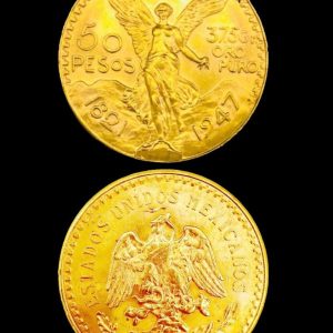 50 pesos Mexican 21.6K Coin