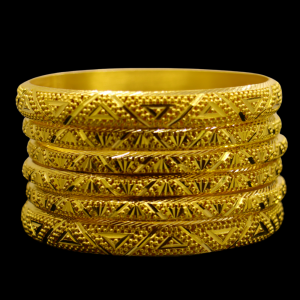 22K Gold Bangle Set (S)